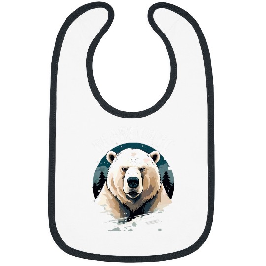 Bear Pet Polar Bear Costume Bearholic Funny Ice Bear Souvenir Bibs