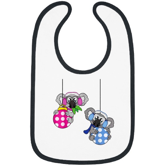 Koala Pet bear Christmas Balls Winter Snow Bibs