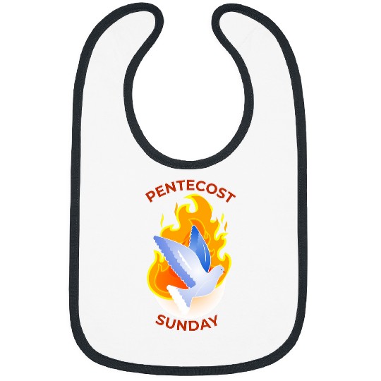Renewal and Rebirth Flames of Pentecost Dove Bibs
