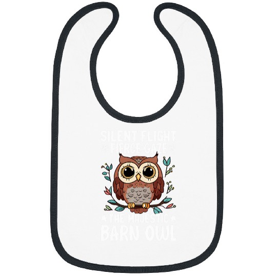 Owl Pet Silent Flight Fierce Gaze The Majestic BarnOwl BirdWatcher Bibs