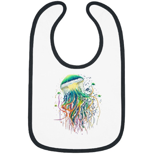 Jellyfish Ocean Animal Scubas Diving Jelly Fish 8 Bibs