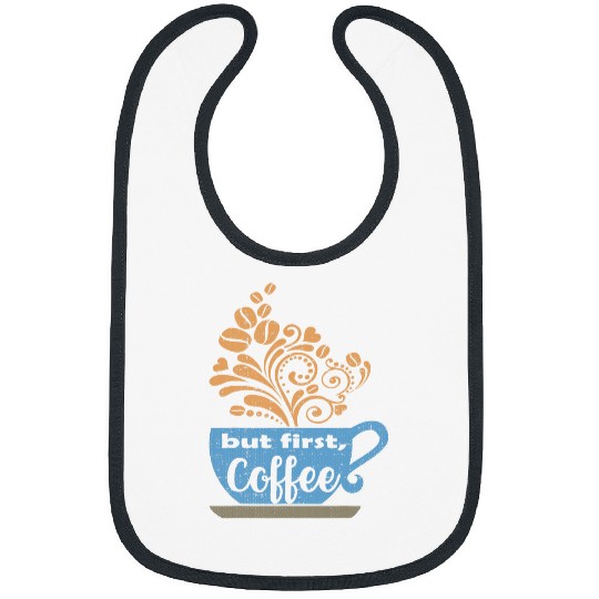Coffee Fun But First Coffee Blue Java Mug Bibs