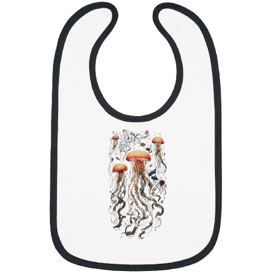 Jellyfish Ocean Animal Explorer Scubas Diving Marin Life Bibs