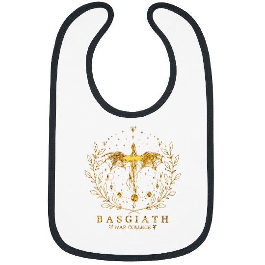 Dragon Pet Fourth Wing Basgiath wars College Bookish Dragon Gold Bibs