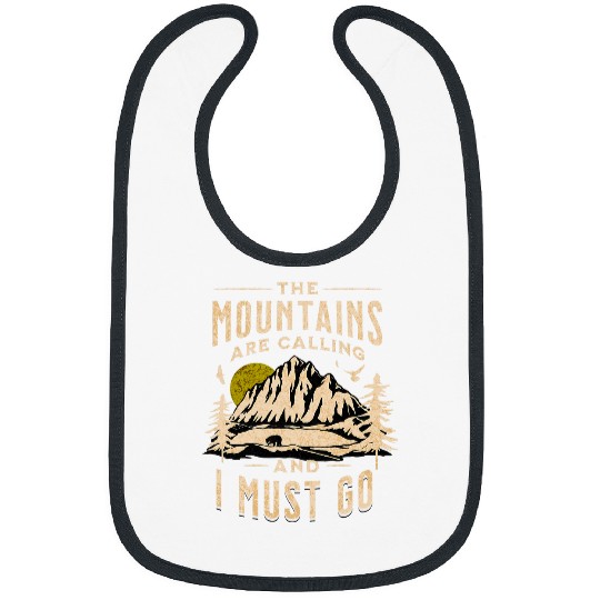 Funny Hiking Outdoors The Mountains are calling and i must Bibs