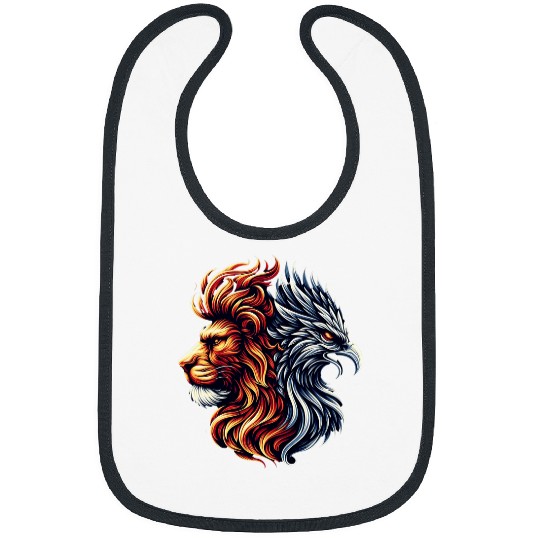 Lion Pet Cool Half Lion Half Phoenix Bird Reborn Firebird Phoenix Bibs