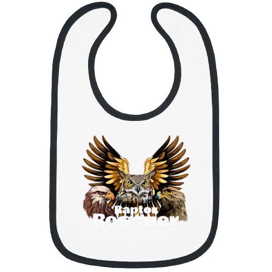 Owl Pet American Owl Eagle Hawk Raptor Birds Of Prey Rescuer Lover Bibs