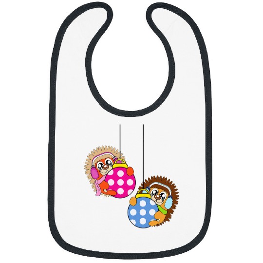 Hedgehog Pet Christmas Balls Winter Snow Bibs