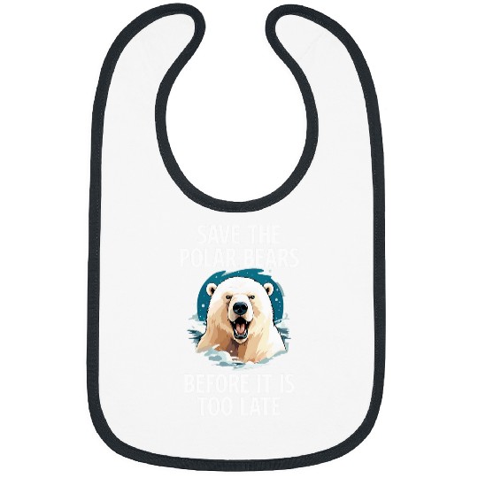 Bear Pet Ice Bear Costume Funny Polar Bear Souvenir Arctic Bibs