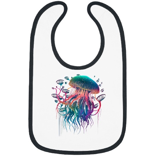 Jellyfish Ocean Animal Scubas Diving Jelly Fish 9 Bibs