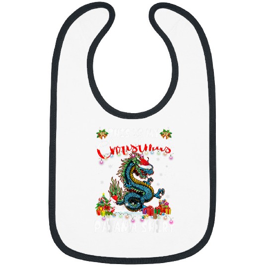 Dragon Pet this is my christmas pajama japanese dragon Bibs