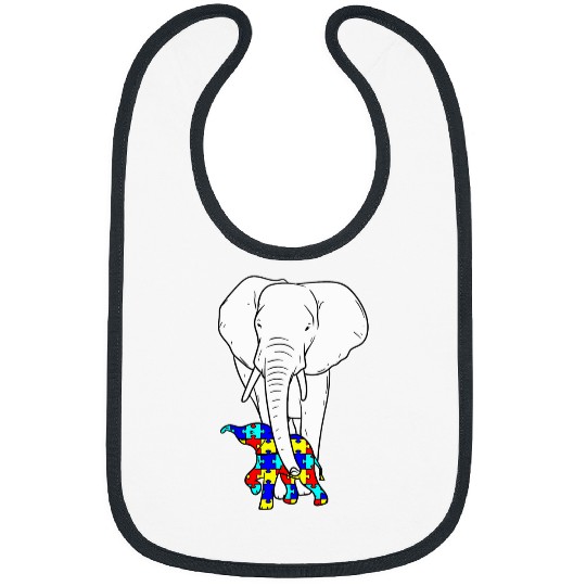 Elephant Pet Autism Protective Elephant Courageous Parenting Bibs