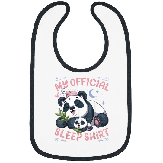 Panda Pet My Official Sleep Sleeping Panda Bear with Puppy Bibs