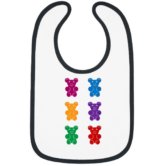 Bear Pet Gummy bear six pack abs funny gummy bear abs Bibs