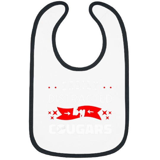 Lion Pet Cougar Mountain Lion Animal Cat Head Funny Cute Wildcat 3 Bibs
