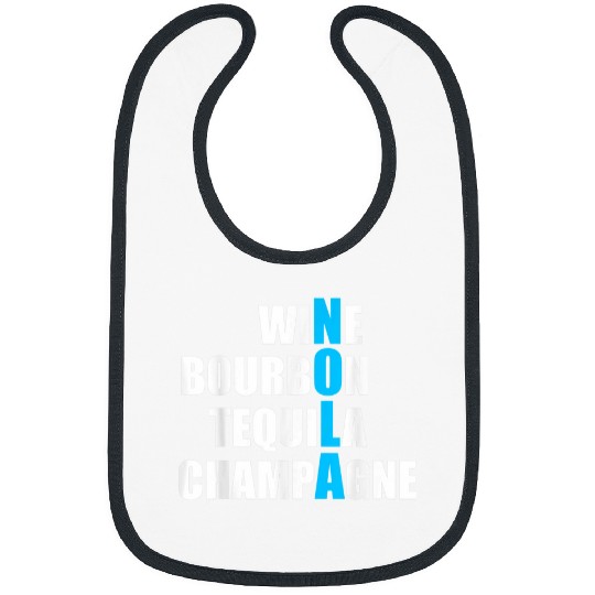 Wines Fun New Orleans Bachelorette Party Pink Wines Mardi Gras Girls Bibs