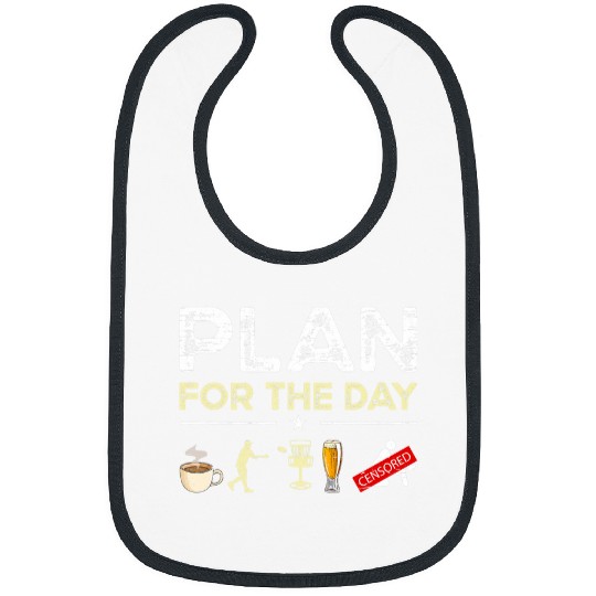 Beer Fun Plan For The Day Coffee Disc Golf Beer Bibs