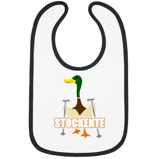 Duck Pet Mallard Duck Nordic Walking Funny Duck Design Bibs