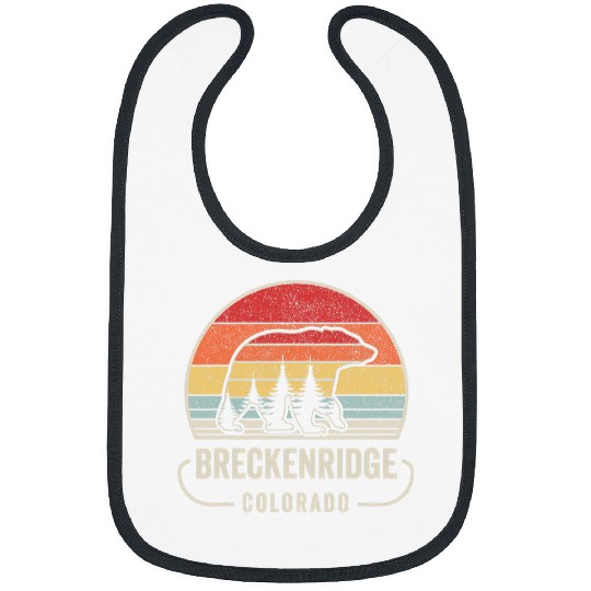 Bear Pet Retro Breckenridge Colorado Bear Mountains Bibs