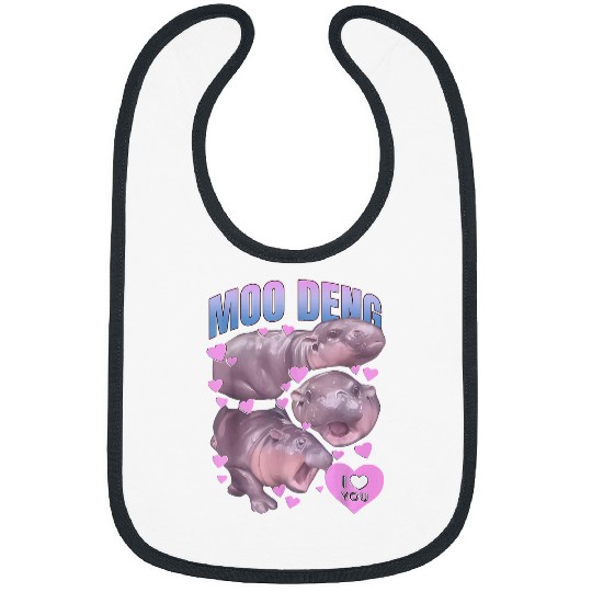 Hippo Pet Pygmy Hippo vintages Moo Dang Bootleg Funny MooDeng Bibs