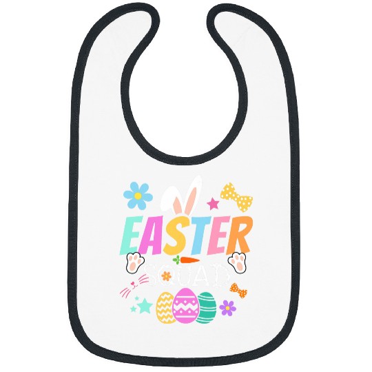 Easter Squad Bunny Egg Hunt Family Matching Women Men Kids Bibs