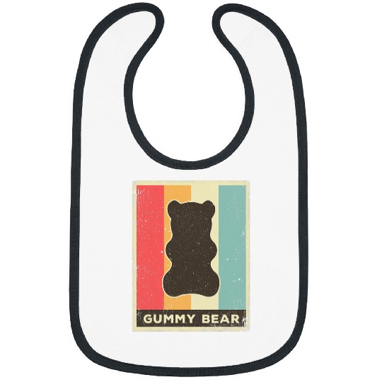 Bear Pet Gummy Bear Retro Gift 1 Bibs