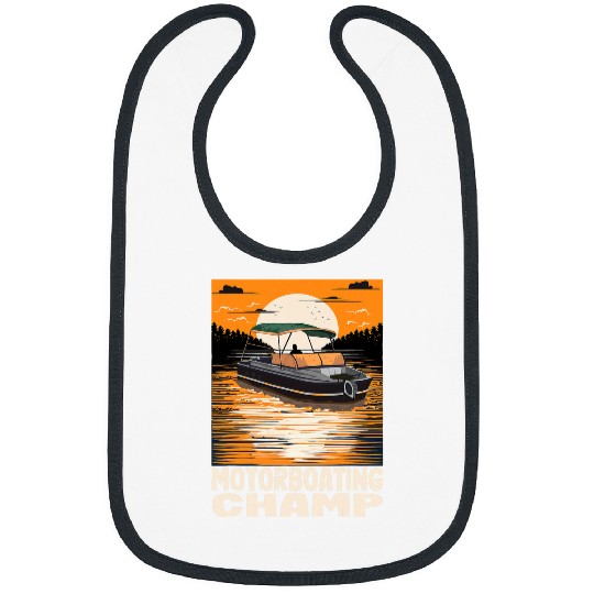 Pontoon Fun Lake Life Boat Parade Champ Motorboating Champ Bibs