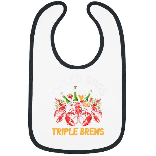 Beer Fun Cajun Crawfish Crayfish Boil Beer Drinking Beer Lover Bibs