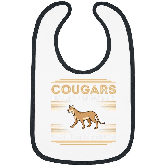 Lion Pet Cougar Mountain Lion Animal Cat Head Funny Cute Wildcat 26 Bibs