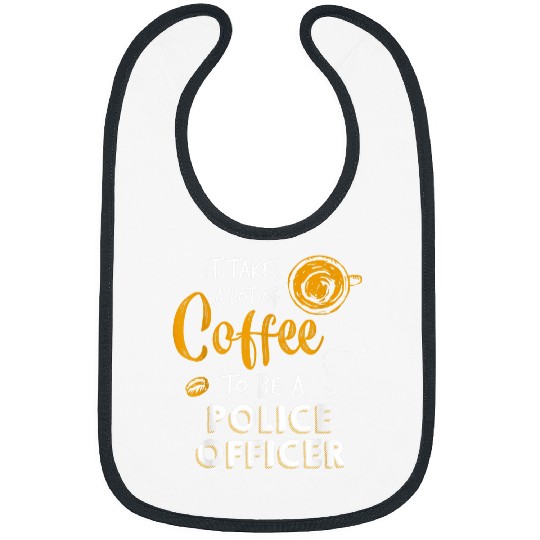 Coffee Fun Police Officer Detective Law Enforcement Bibs