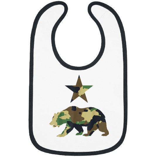 Bear Pet Camo Norcal Bear With Star Bibs