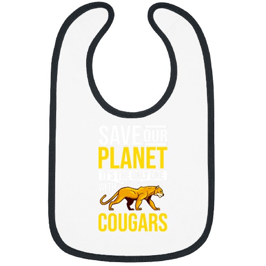 Lion Pet Cougar Mountain Lion Animal Cat Head Funny Cute Wildcat 28 Bibs