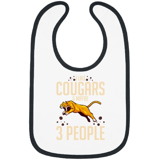 Lion Pet Cougar Mountain Lion Animal Cat Head Funny Cute Wildcat 30 Bibs