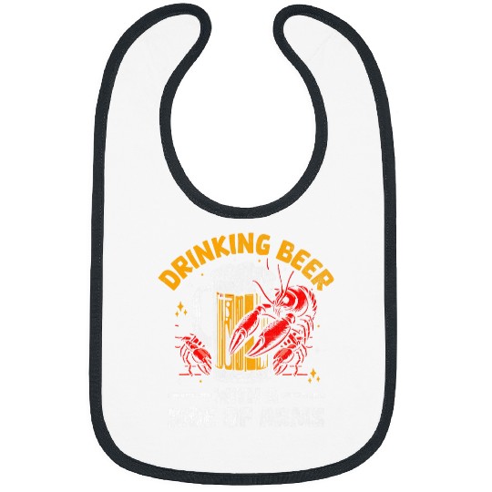 Beer Fun Cajun Crawfish Crayfish Boil Beer Drinking Beer Lover 22 Bibs