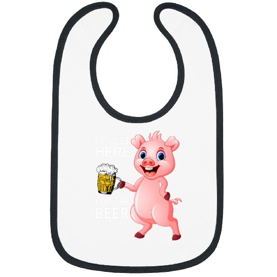 Beer Fun Graduation Keg Party I m Just Here For The Beer BBQ Party Bibs