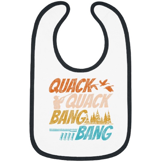 Duck Hunting Hunter vintages Quack Quack Bang Bang Bibs