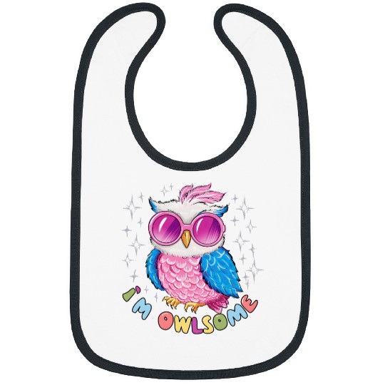 Owl Pet With Colorful Glasses For Barn Owl Lovers 1 Bibs
