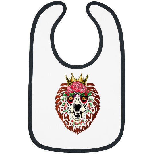 Lion Pet Animal Lion Aesthetic Souls Day Of Deads Dia De Los Muertos Bibs
