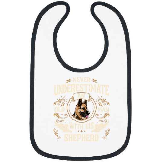 German shepherd dog Old Man 1 Bibs