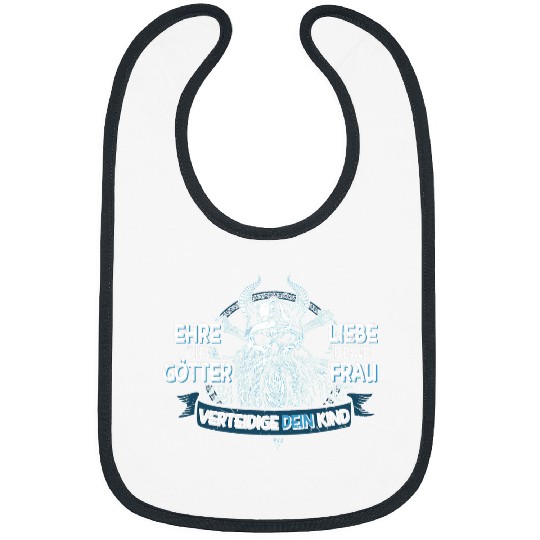 Honour Gods Love Wife Defense Child Viking Nordmann Bibs