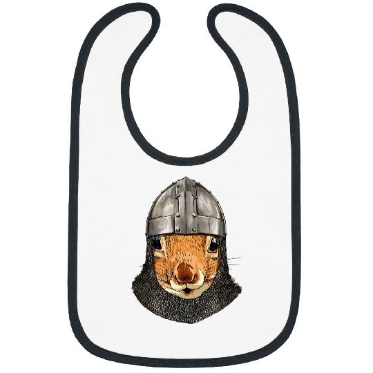 Squirrel Pet Medieval Knight Templar Animal Squirrel Lover Bibs