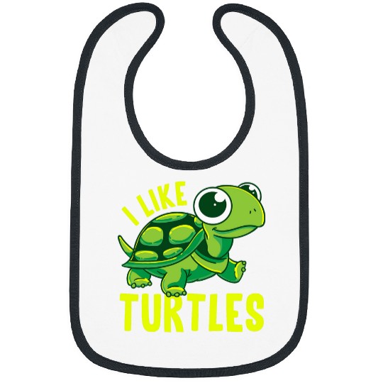 Turtle Pet Funny I Like Turtles Turtle Tortoise Tortoises Joke Bibs