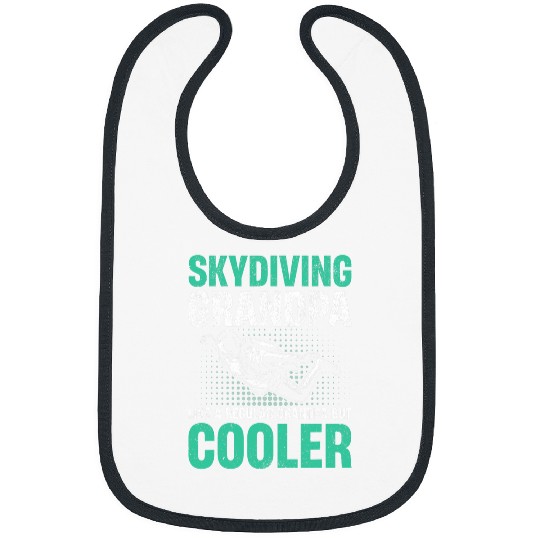 Mens Base Jumping Skydiving Grandpa Like a regular Grandpa Cooler Bibs