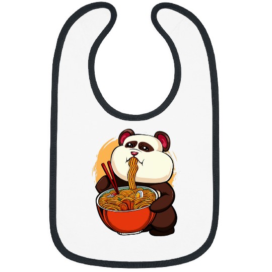 Panda Pet Kawaii Panda Ramen Bowl Anime Japanese Cuisine Otaku Weeaboo Bibs