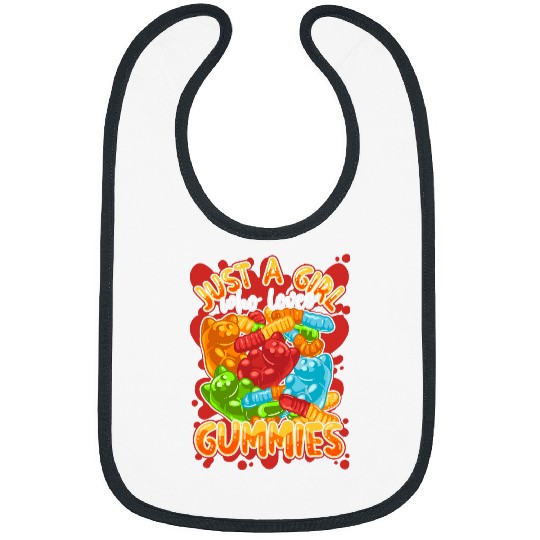 Bear Pet Cute Girls Gummy Worms Candy Lover Gummy Bear Sweet Tooth Bibs