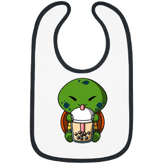 Turtle Pet Kawaii Turtle Boba Milk Tea Bubble Tea Anime Bibs