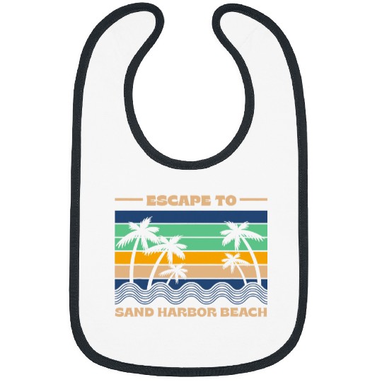 Escape to Sand Harbor Beach Vacation Surfing Trip Surfer Bibs