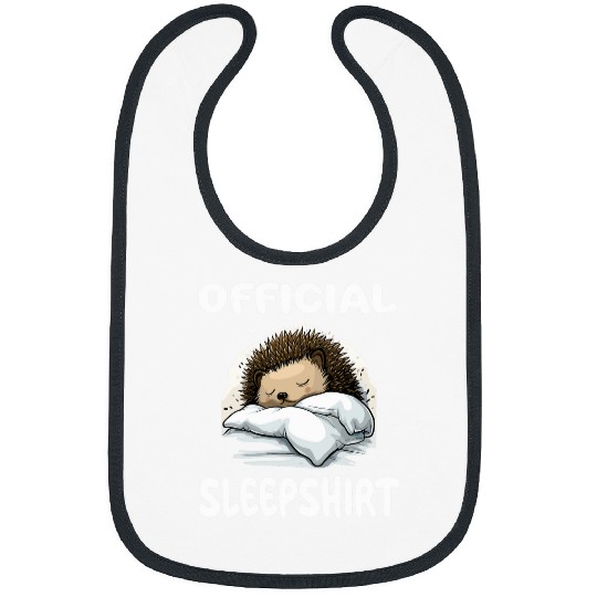 Hedgehog Pet Animal Official Sleep Pajamas Nightgown Bibs