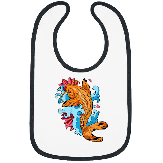 Japanese Tattoo Koi Fish Nishikigoi Fish Gift 9 Bibs