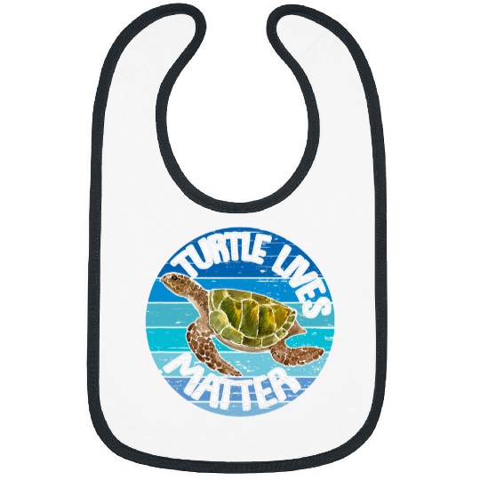 Turtle Pet Lives Matter Marine Life Coral Reefs 1 Bibs